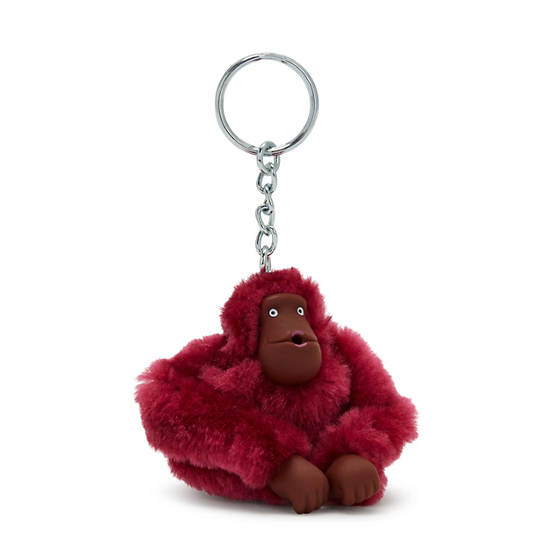 Kipling Sven Small Classic Sven Monkey Keychain Accessories Beet Red | CA 2007LI